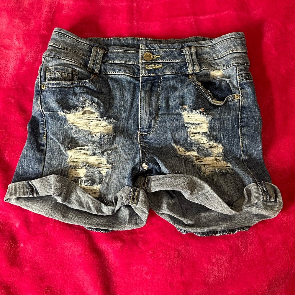 Blue Spice Jean Shorts